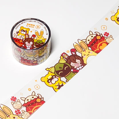 Washi Tape (PVC): Familiar Friends 1