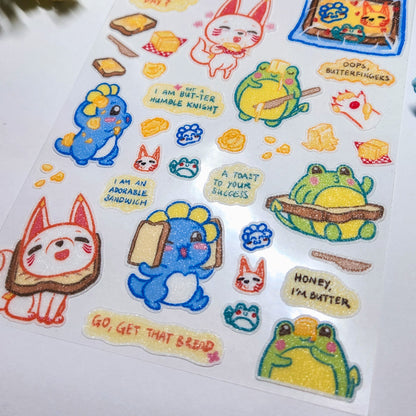 Sticker Sheet: Bread and Butter-fly