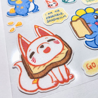 Sticker Sheet: Bread and Butter-fly